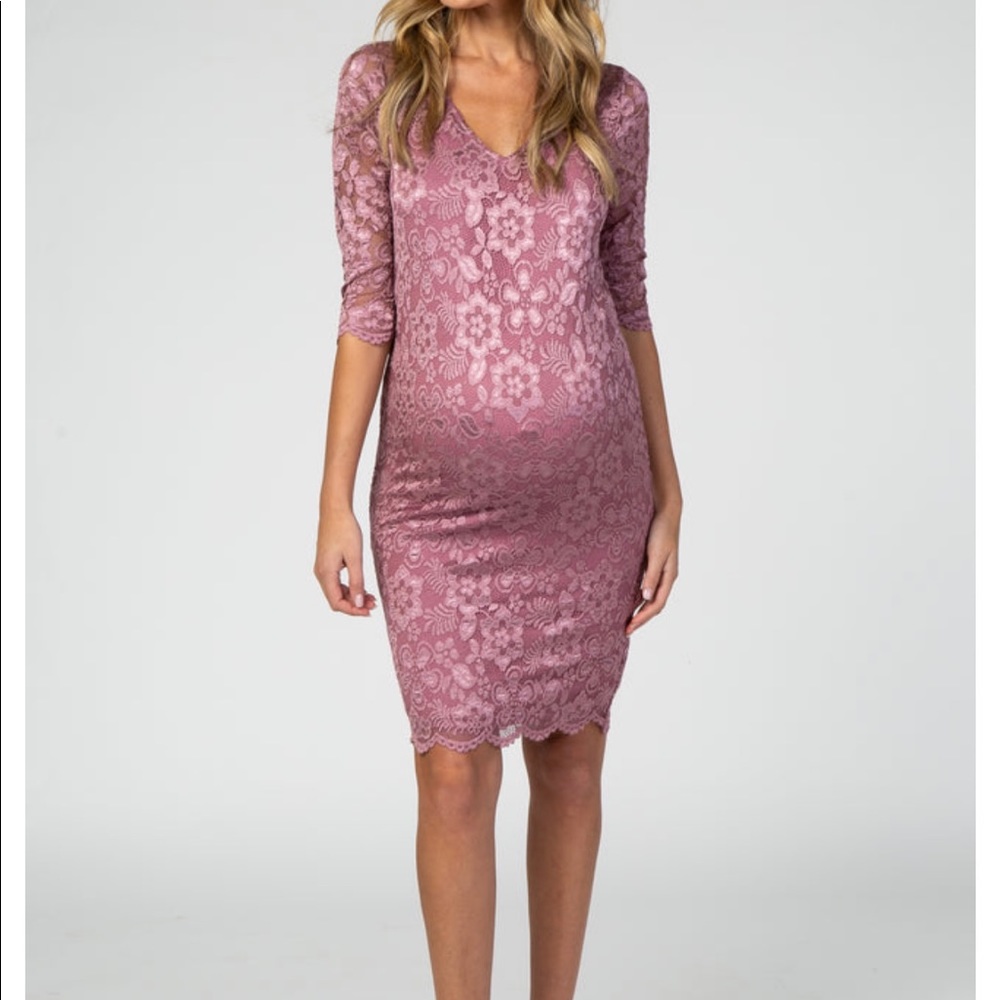 NWT! Pinkblush Maternity Lace Dress
